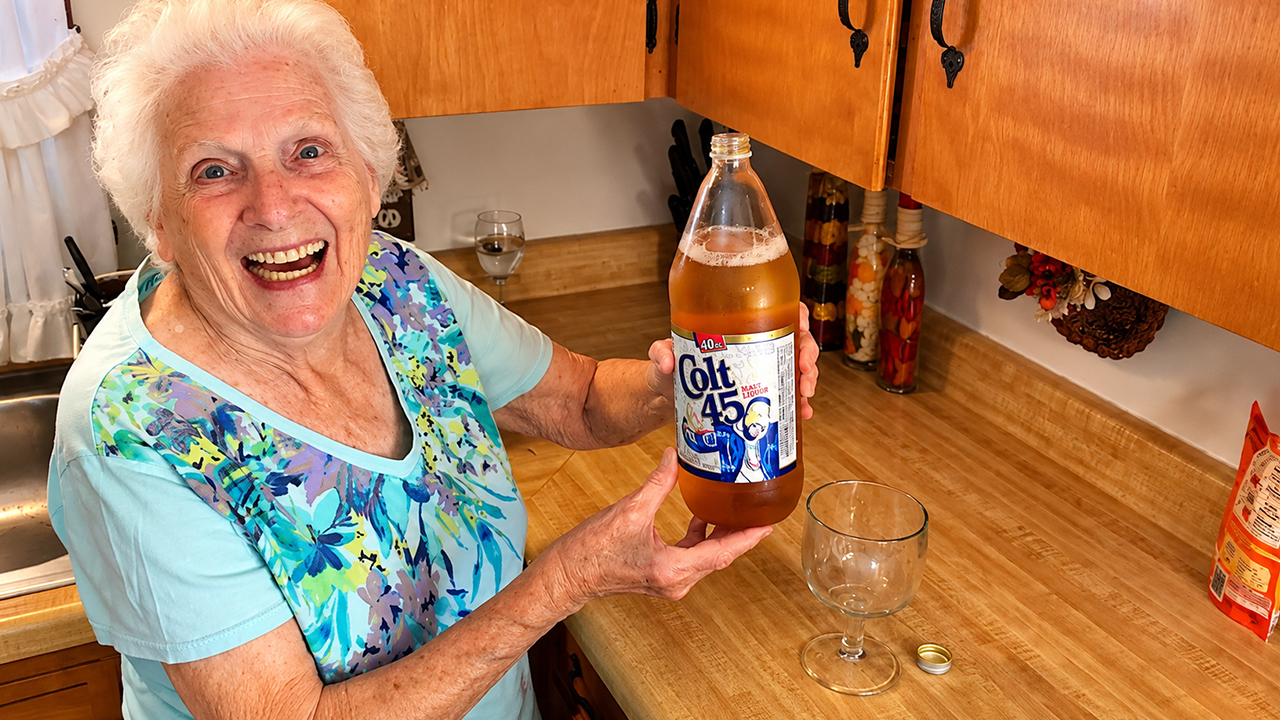 Granny gives a house tour with some surprises