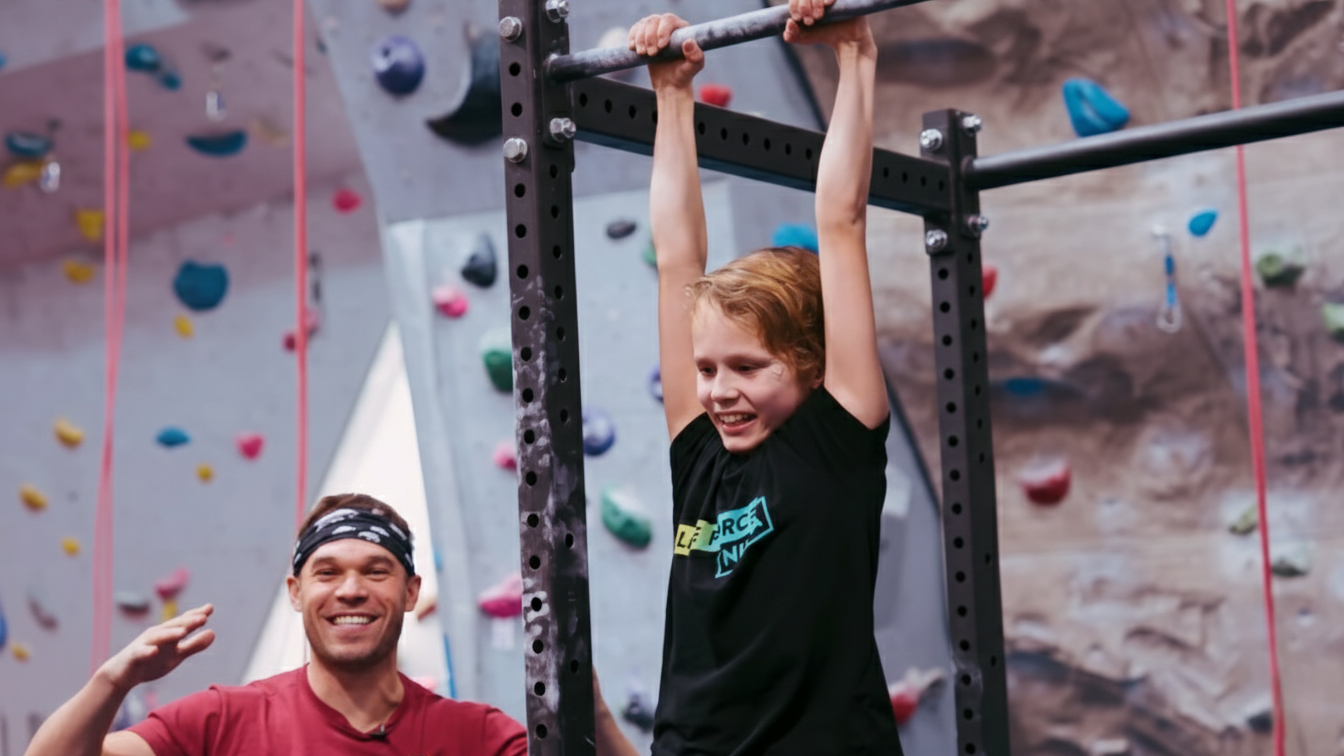 Two young athletes win Nick Symmonds' dead hang challenge