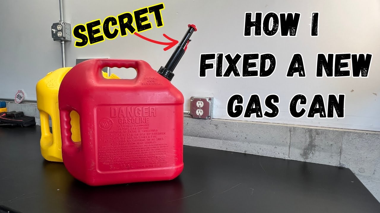 Fix a new gas can in 4 simple steps