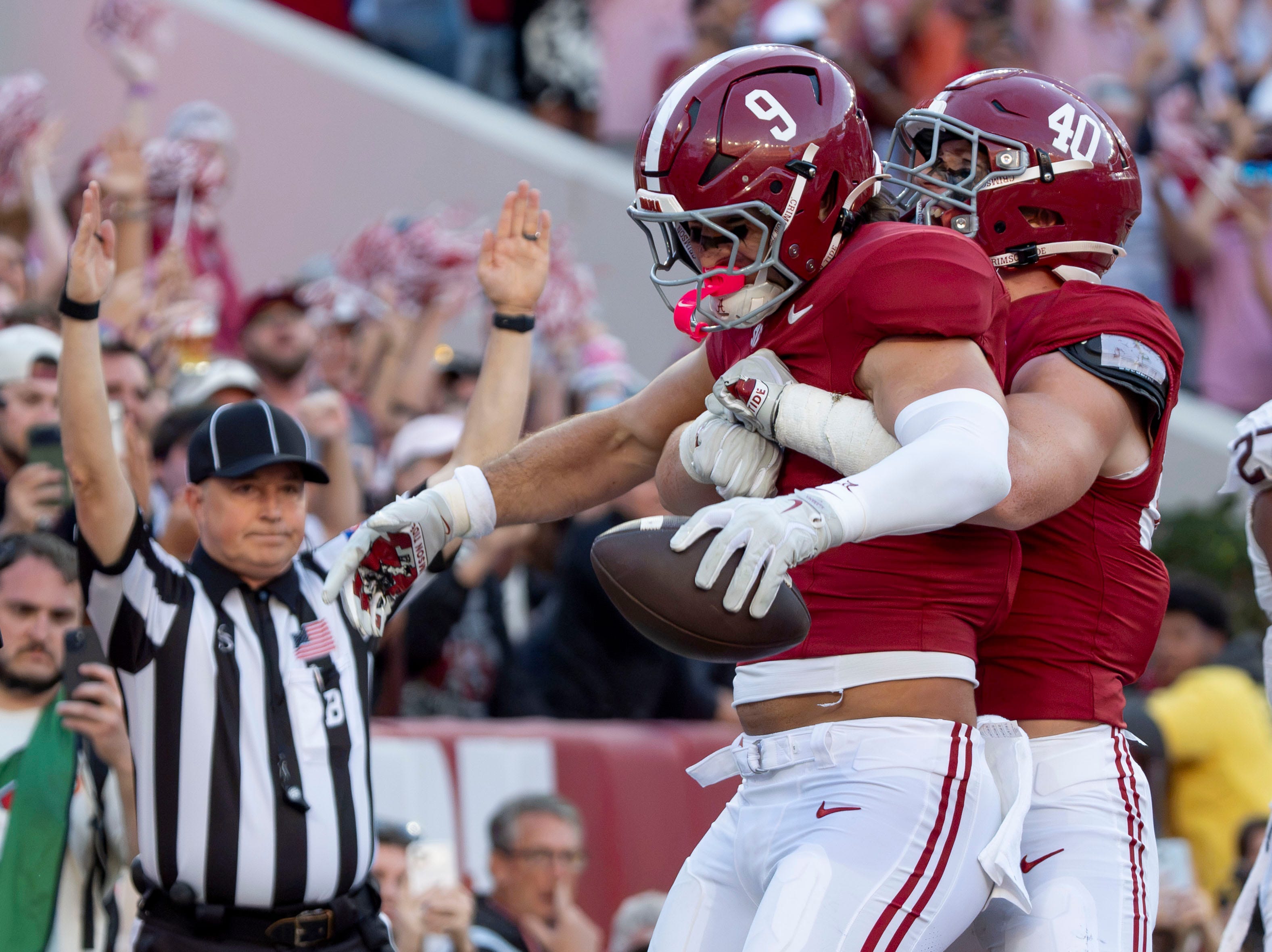 How far did Alabama rise in US LBM Coaches Poll after Texas A&M win?