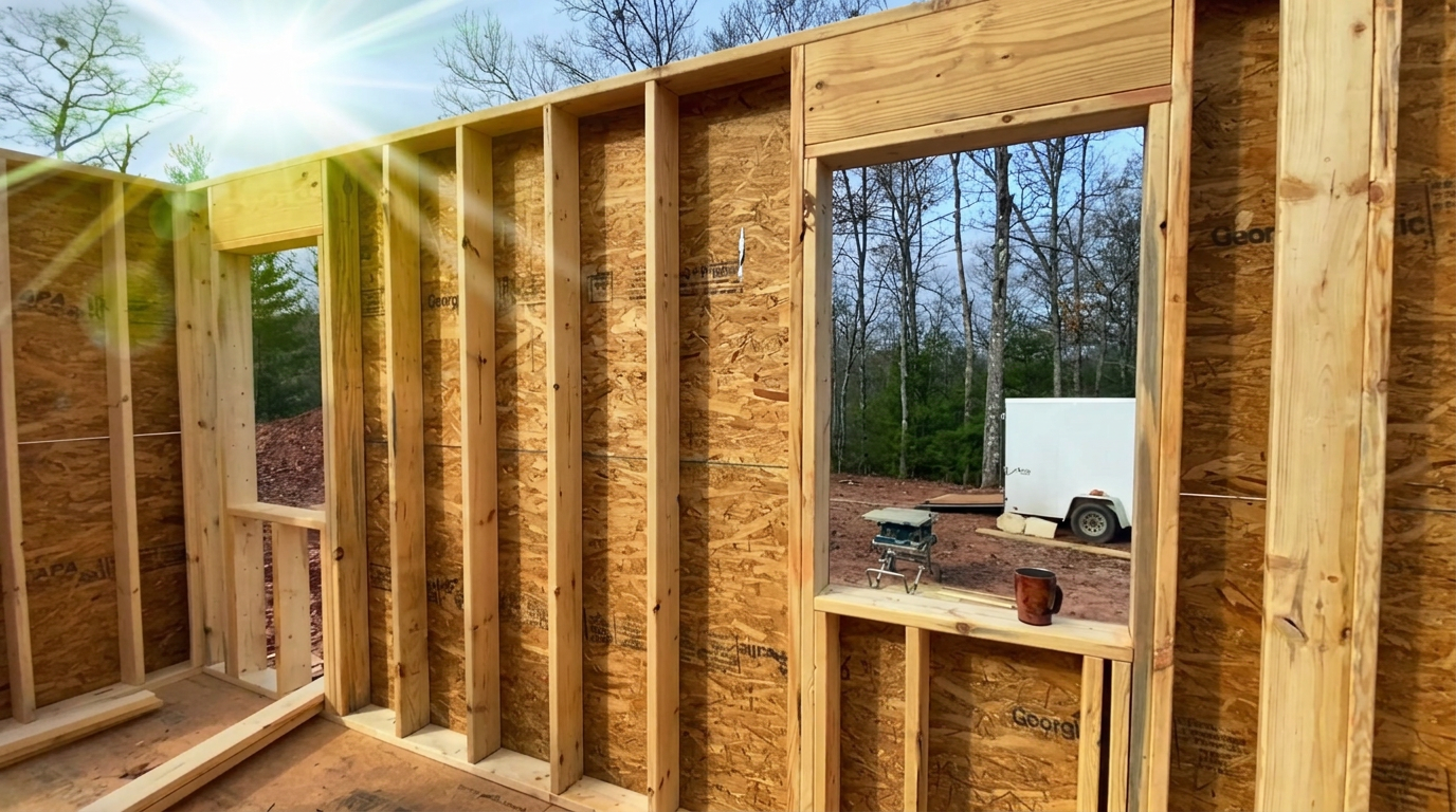This simple window framing trick makes building so much easier!