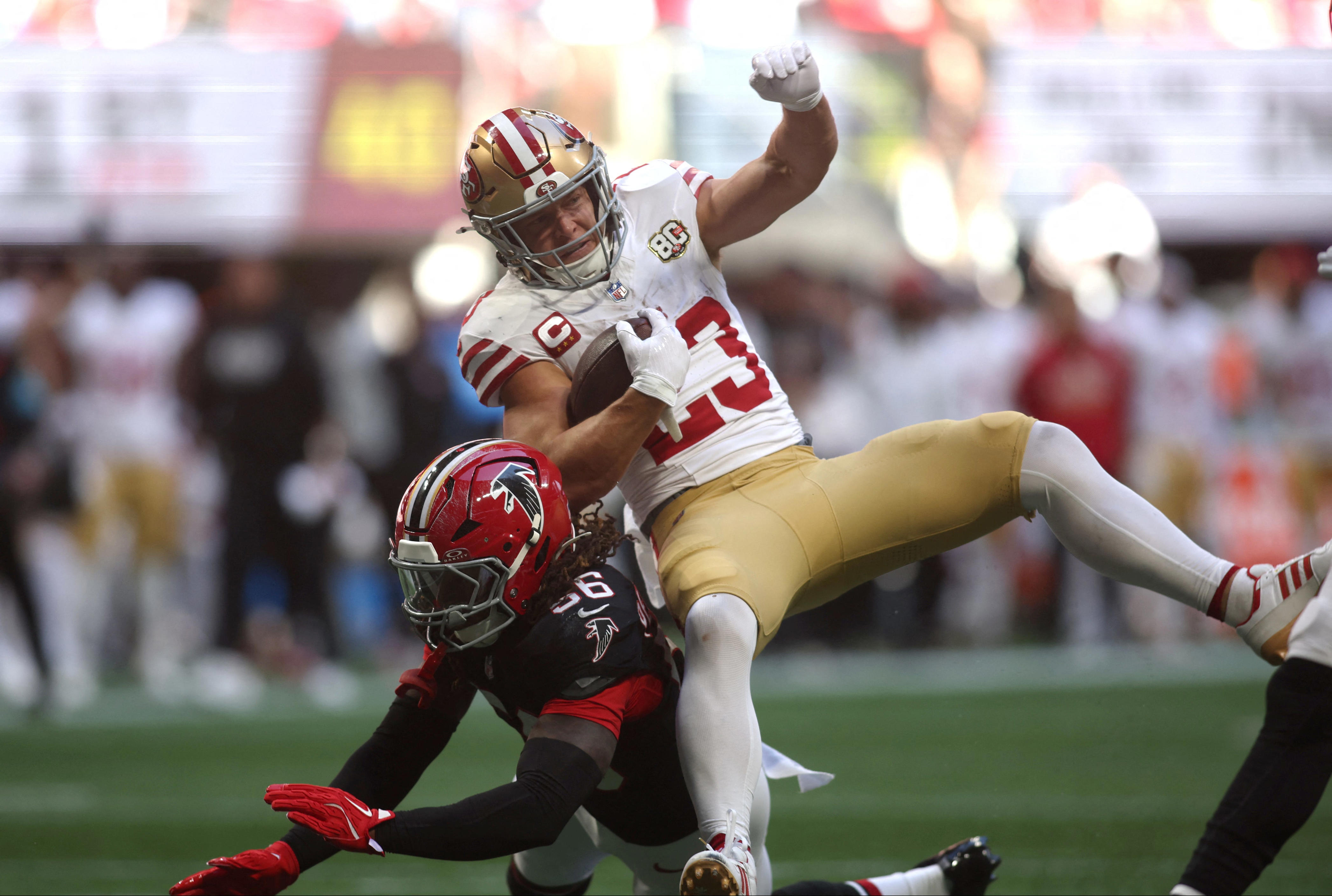 Christian McCaffrey nursing mild hamstring strain heading into bye