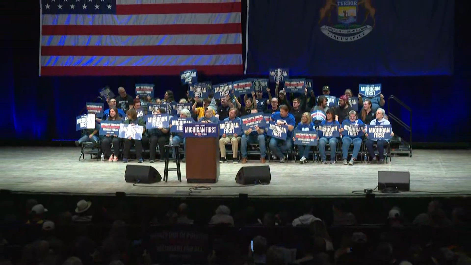 Bernie Sanders campaigns with El-Sayed in Grand Rapids