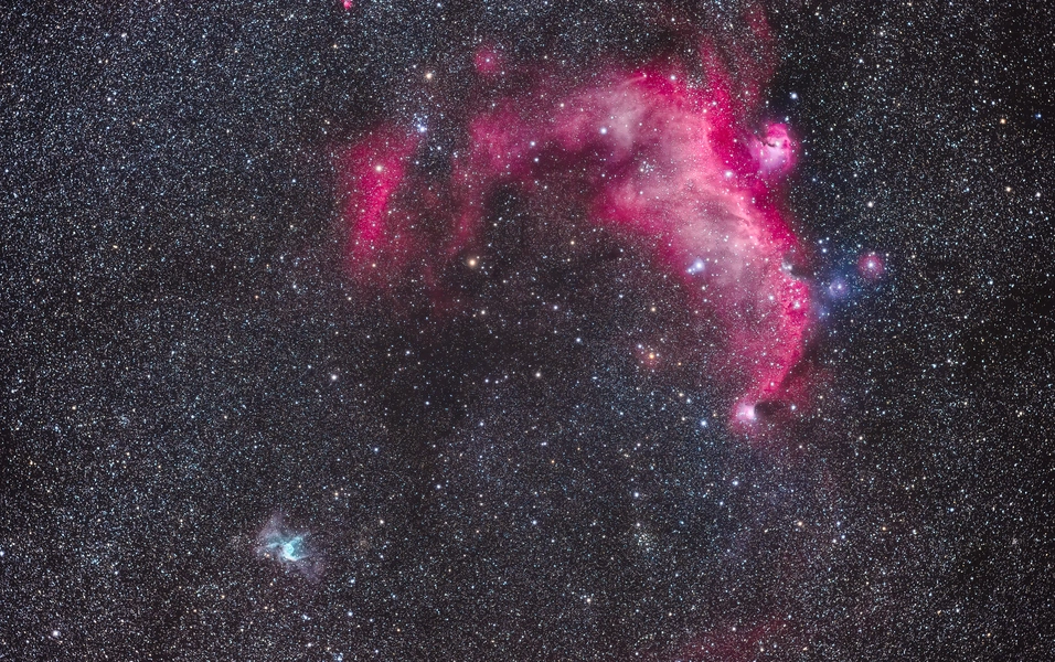 Rubin Observatory unveils sharpest Seagull Nebula view yet