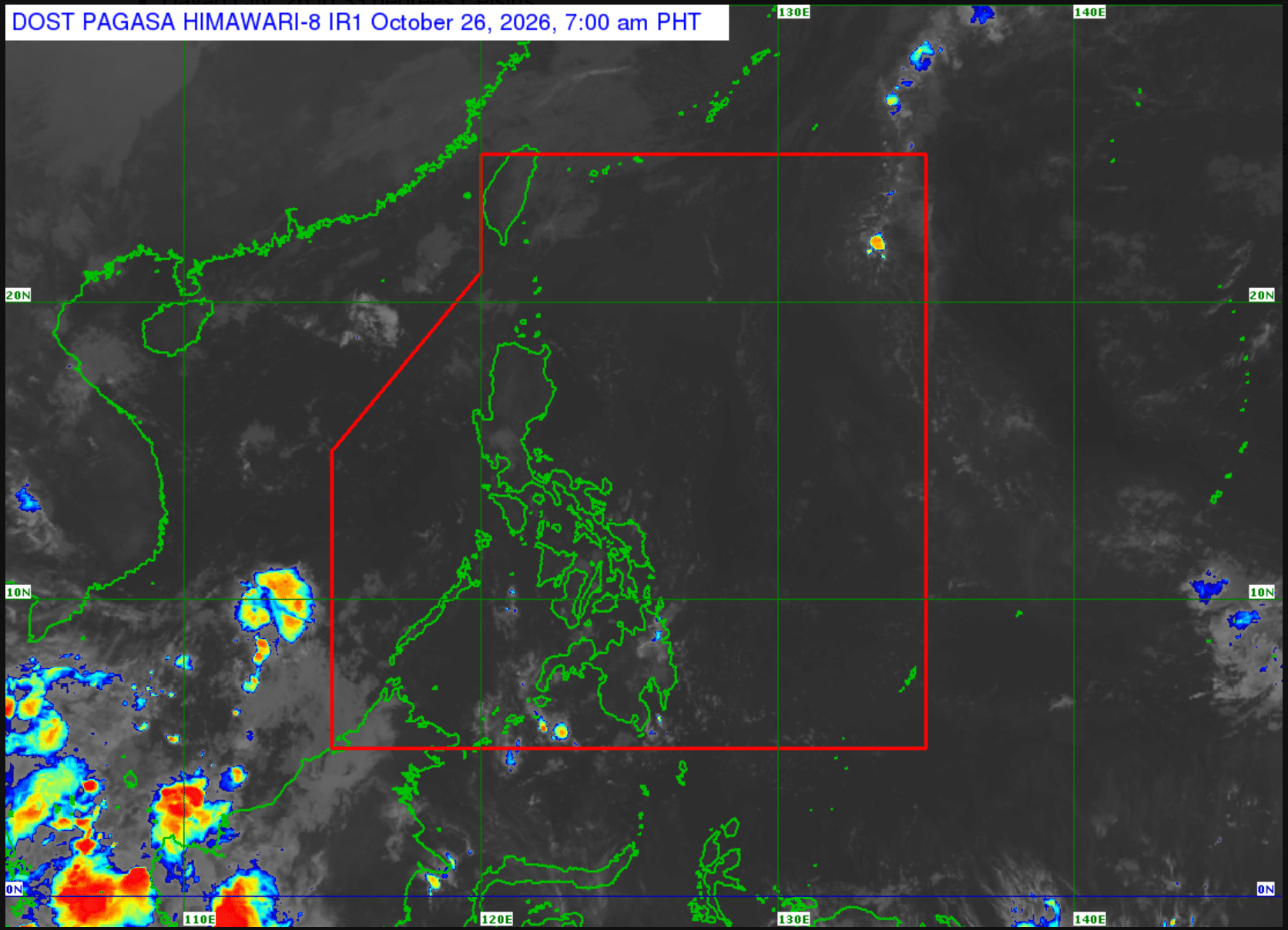 ITCZ to bring rain, thunderstorms to parts of Mindanao Tuesday