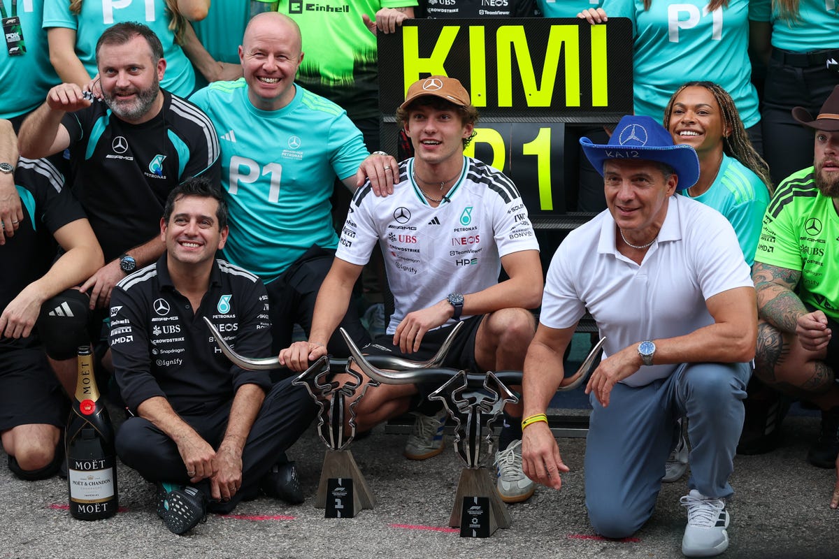 Kimi Antonelli has one hand on the F1 trophy