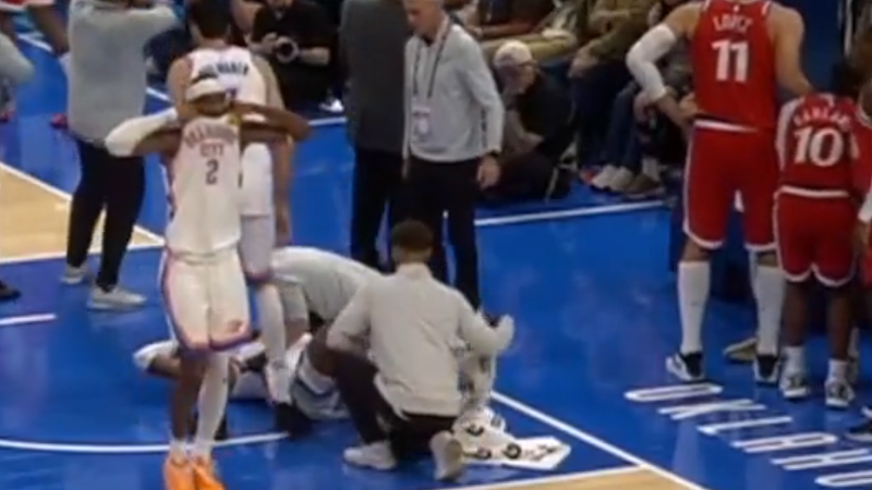 All-star's gruesome injury silences NBA arena, swings title race