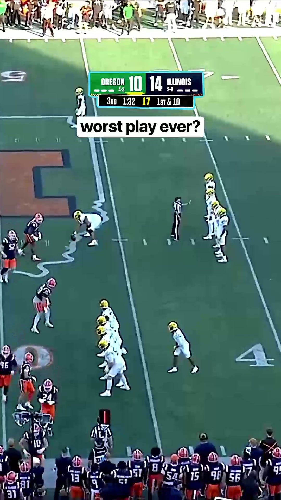 Oregon runs the worst play in football history