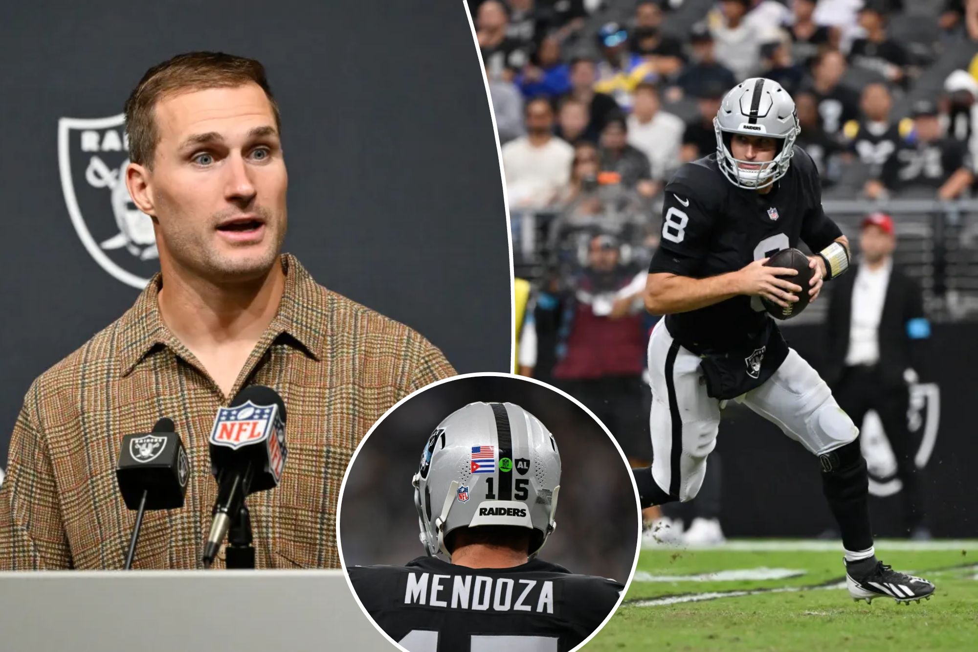 Kirk Cousins’ Raiders job security takes a hit as coach won’t rule out ...