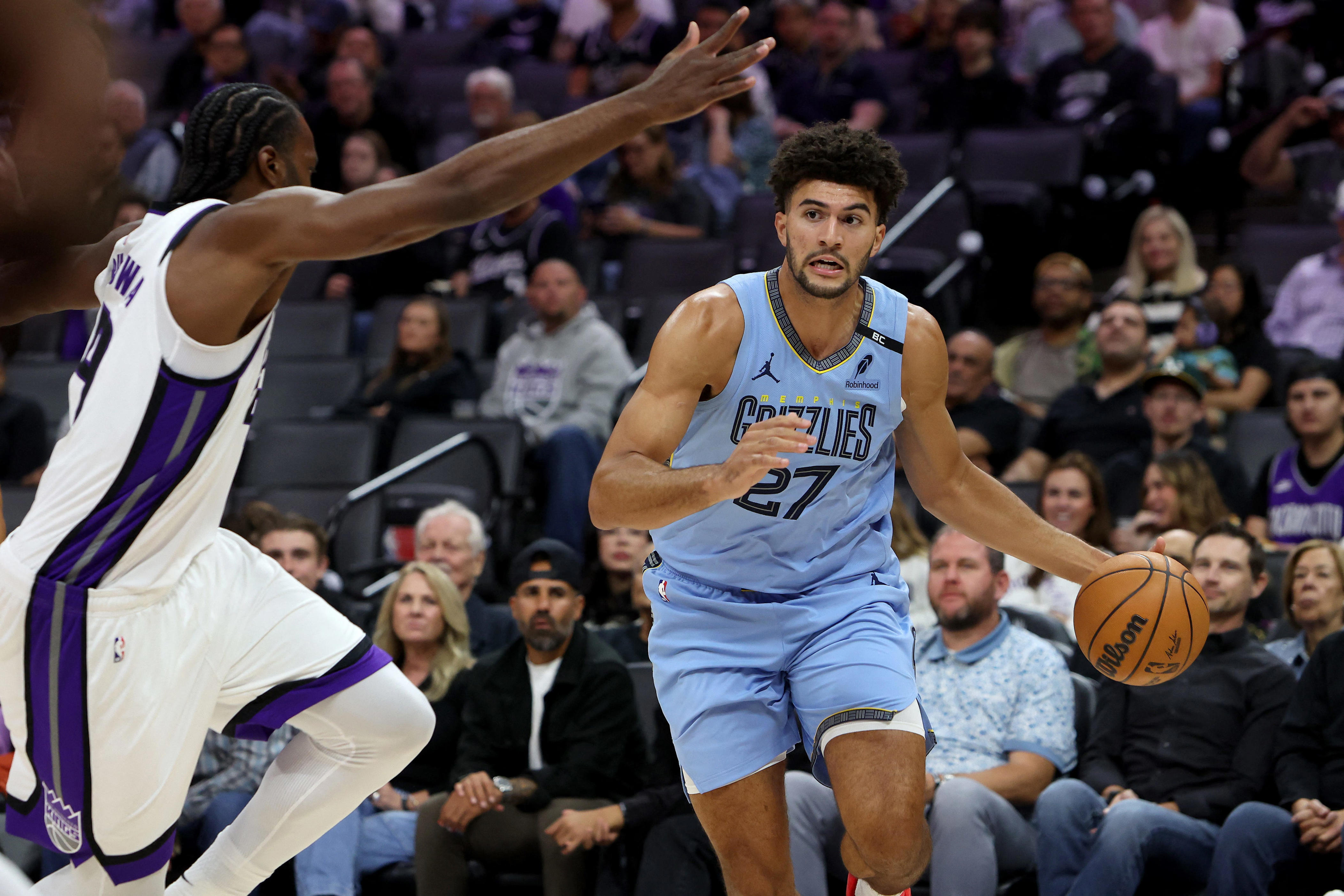 How many points did Cam Boozer score? Grizzlies at Kings box score