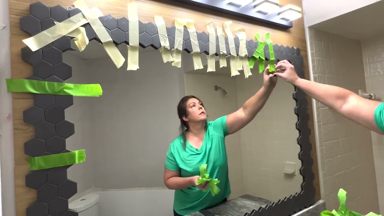 Tape up your bathroom mirror for this designer-inspired idea (that ...