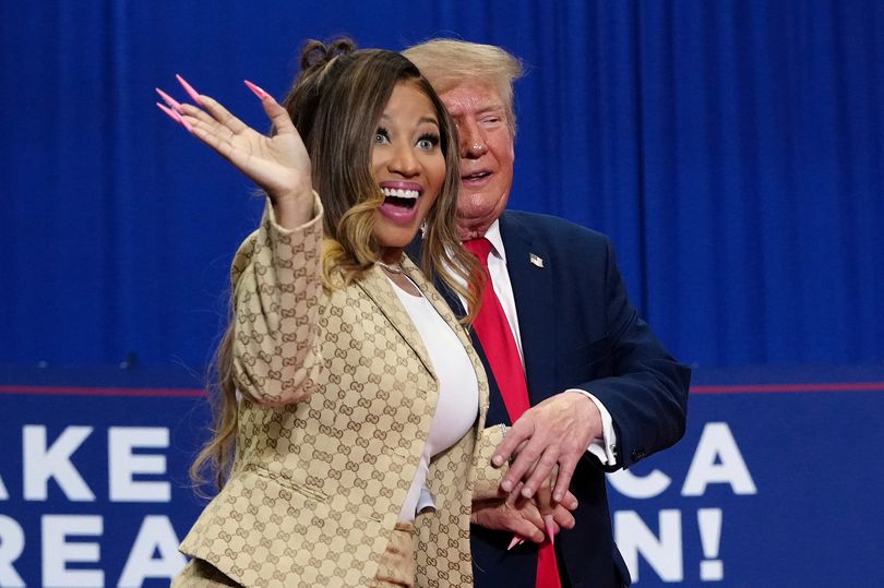 Nicki Minaj unrecognizable at Trump rally after MAGA makeover including ...
