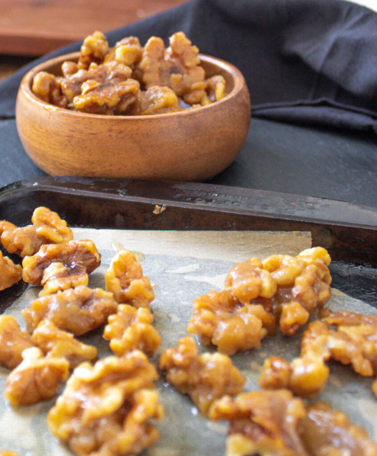 Brown sugar candied walnuts