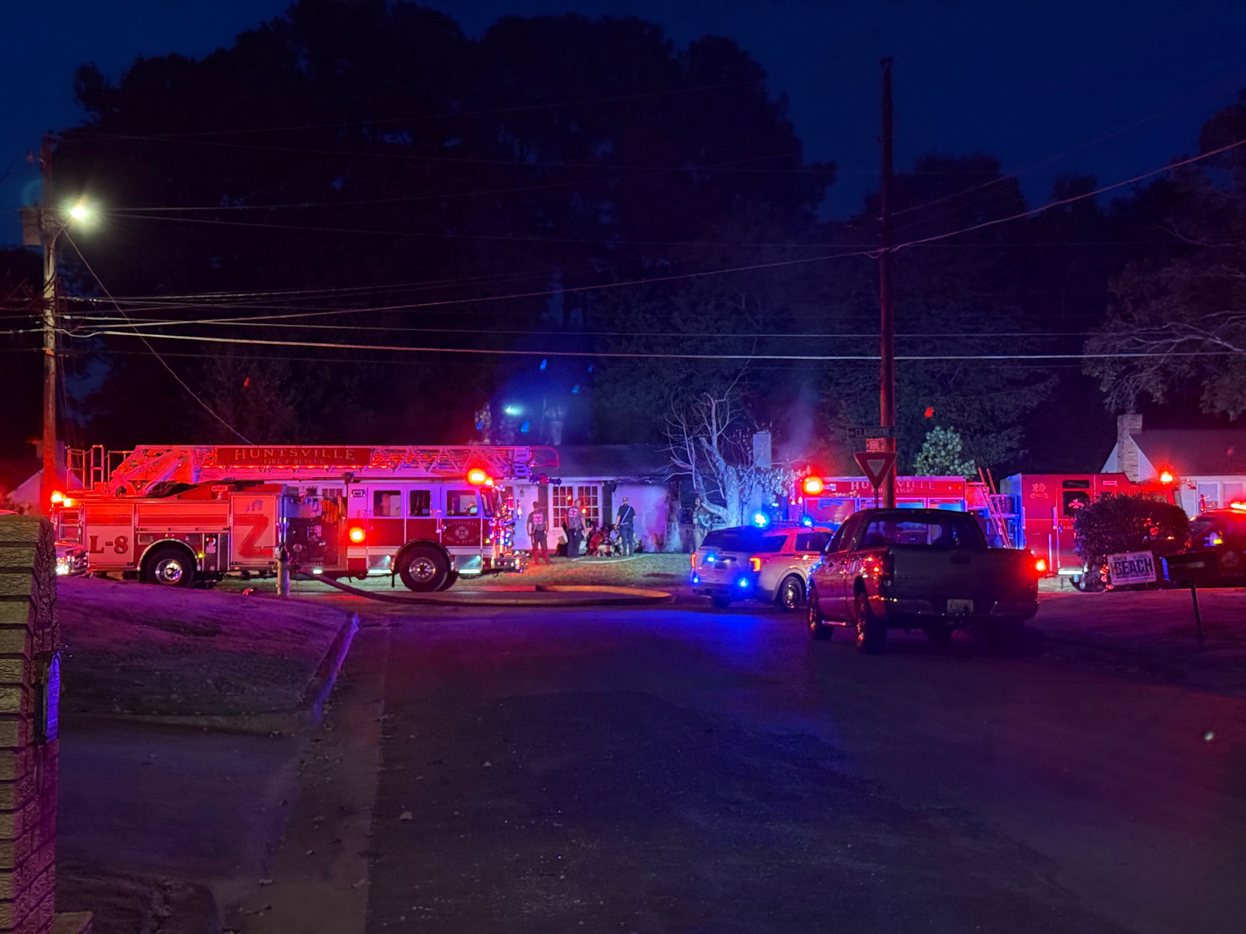Two injured in Huntsville house fire