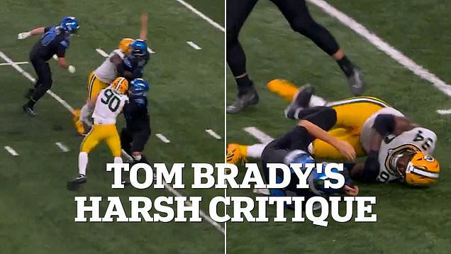 Exasperated Tom Brady calls out refs during Packers v. Lions game