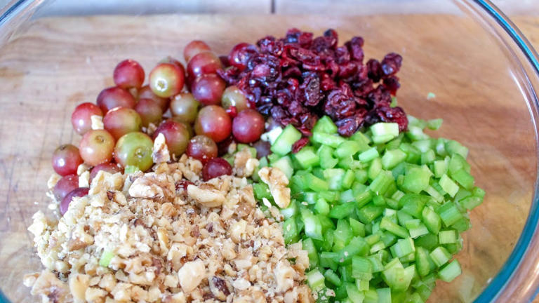 An amazing twist on Waldorf salad - zesty cranberry Waldorf salad