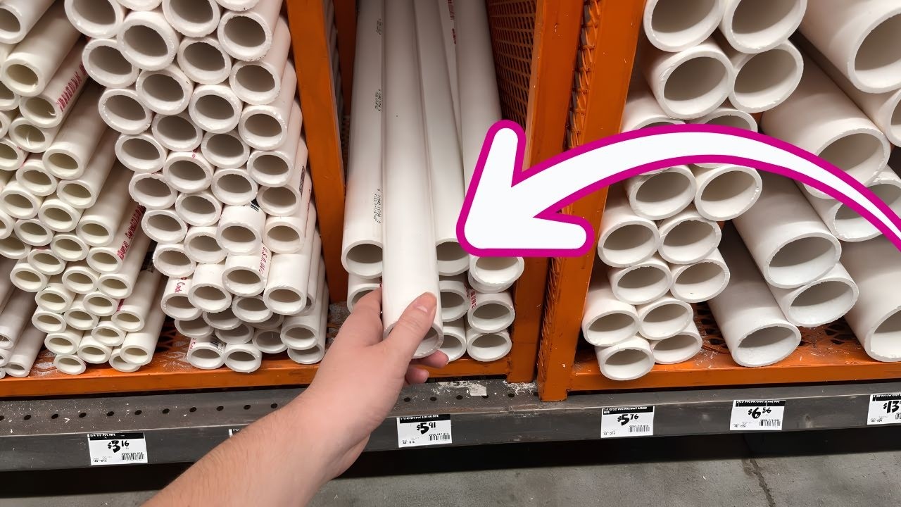 She transforms $6 PVC pipes into this masterpiece!