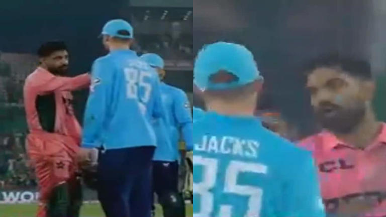 Watch: Haris Rauf's heated exchange with Will Jacks escalates again ...