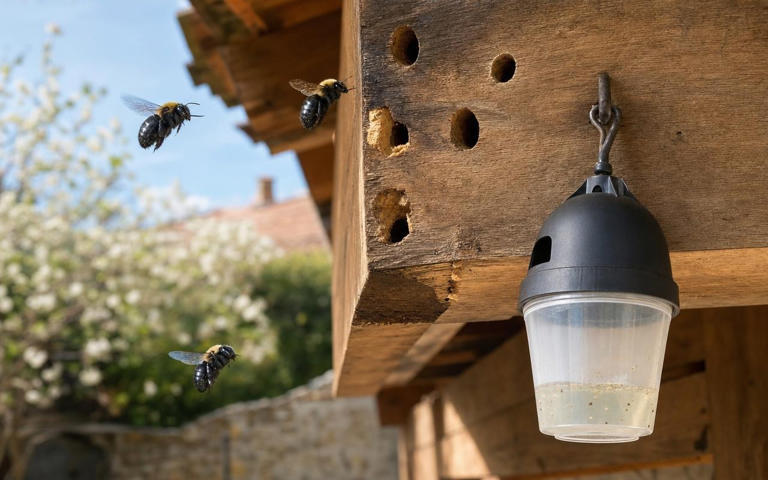 Ces abeilles charpentières attaquent vos poutres : ce gel à phéromones ...