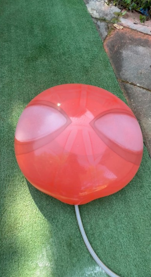Spider-Man water inflation experiment