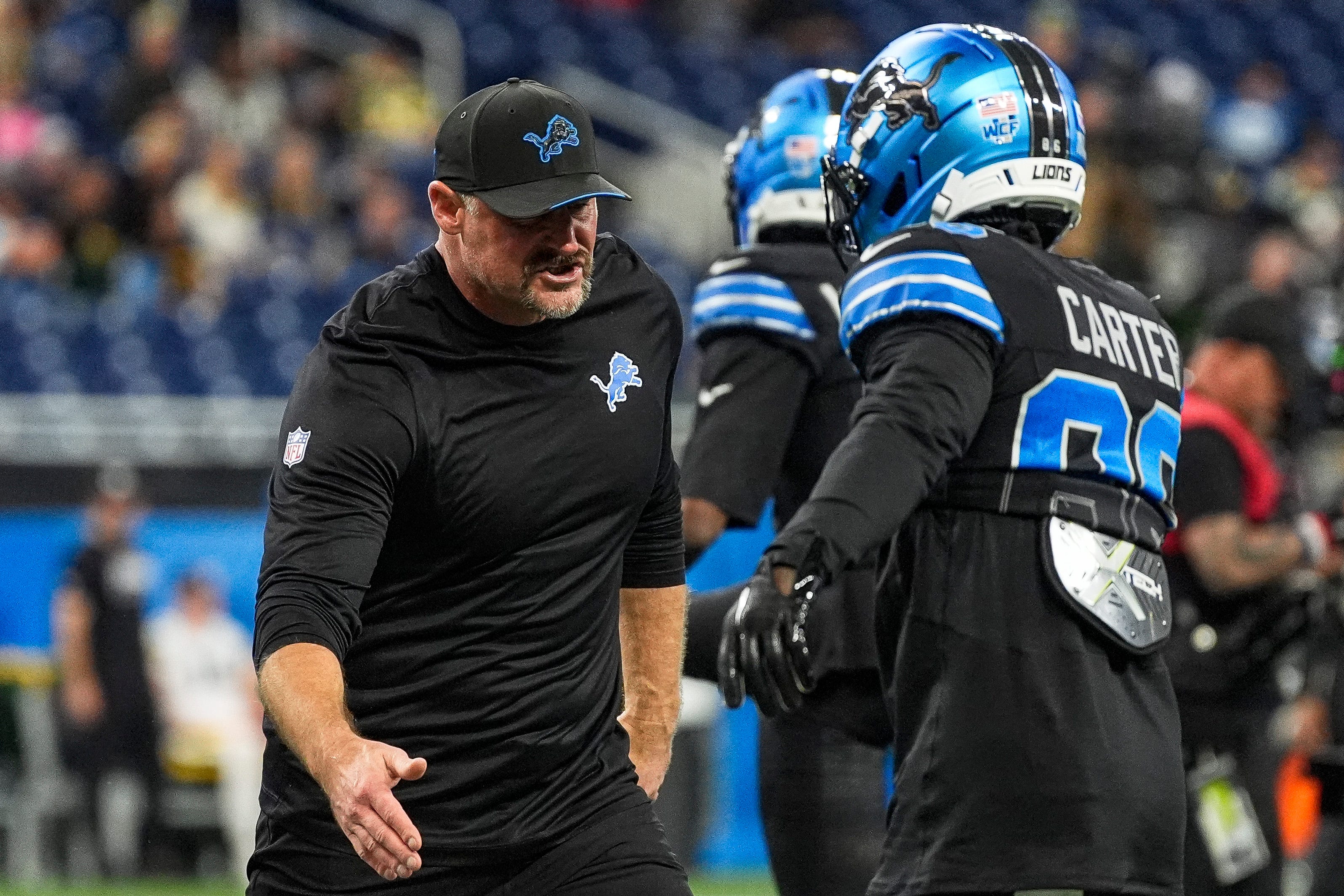 Dan Campbell fires up Lions after Packers win, looks to Vikings