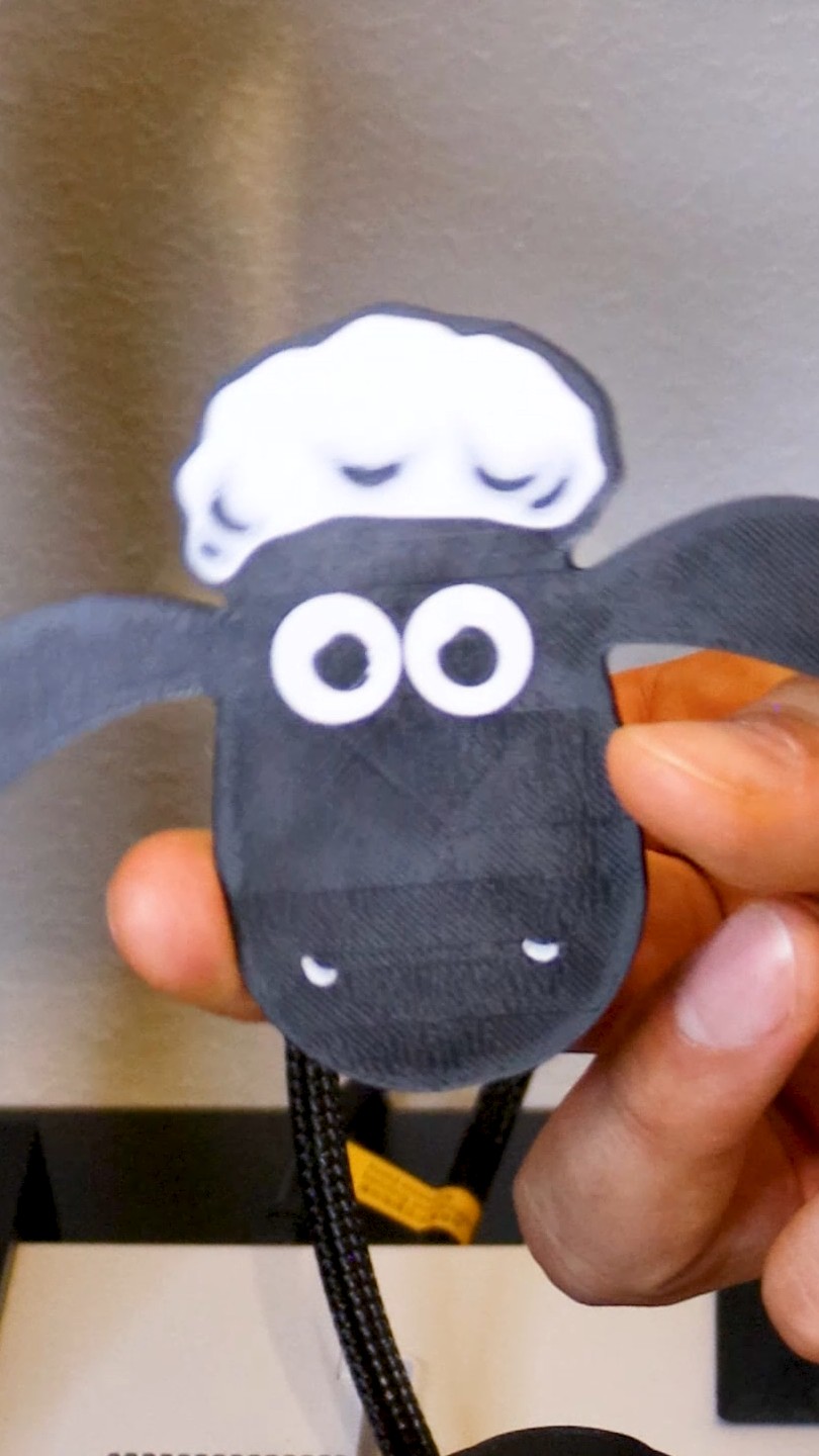 Unusual 3D printed toilet sheep model with creative design