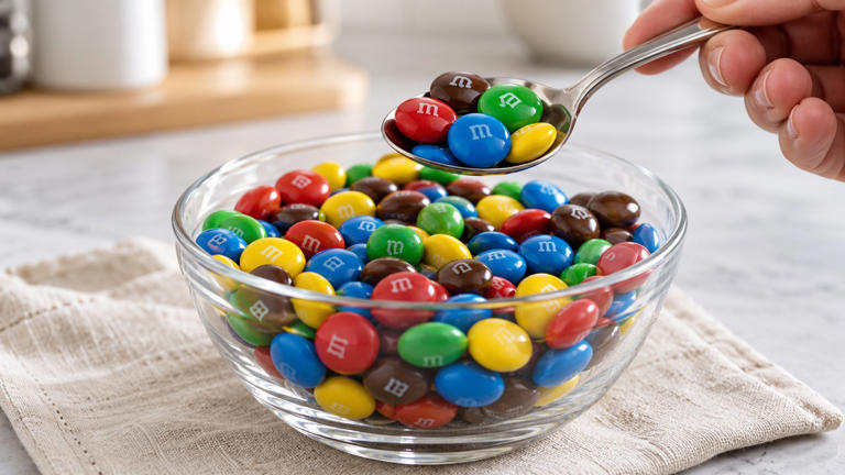 The white 'm' on M&M's started out black