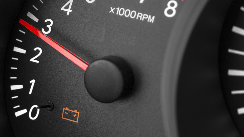 When the battery light comes on, how long is it safe to keep driving?