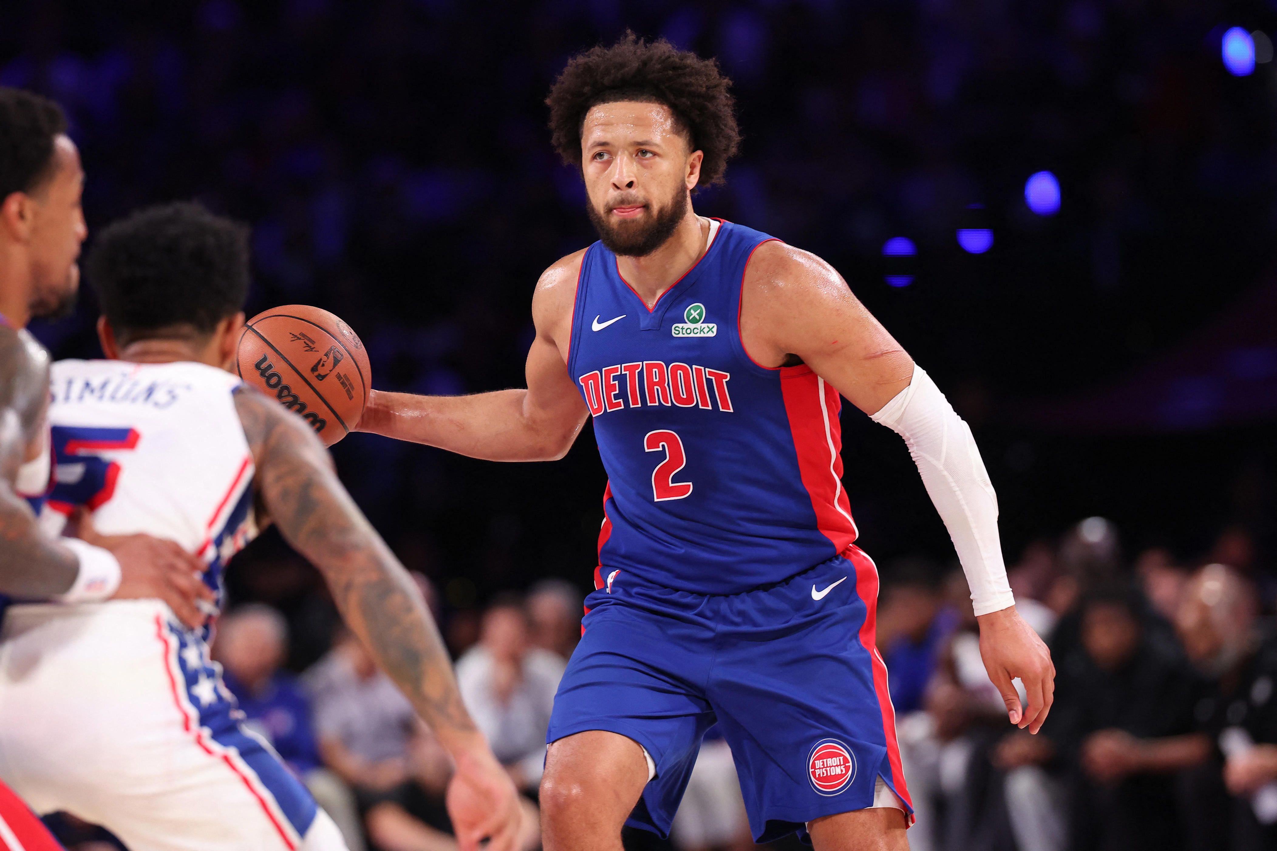 Behind Cade Cunningham, Pistons dump undersized 76ers to stay unbeaten