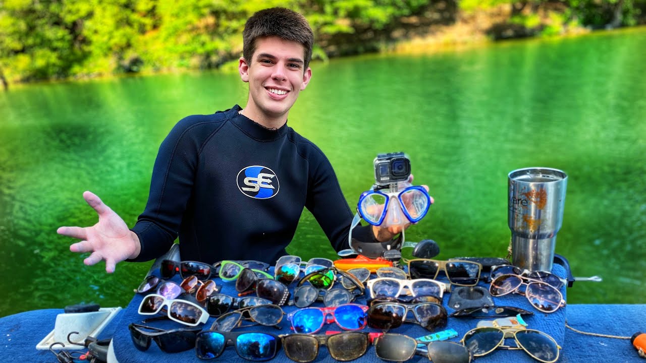What treasure will I find scuba diving this popular lake party spot?