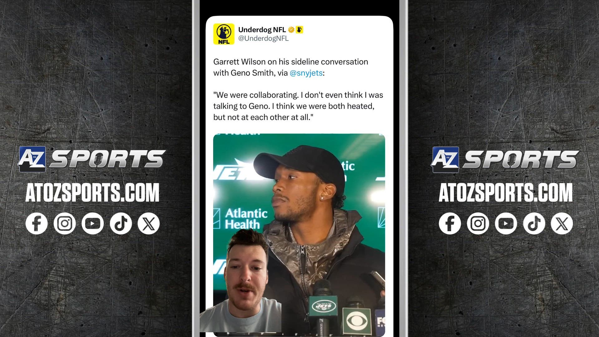Jets WR Garrett Wilson clears the air on viral sideline exchange