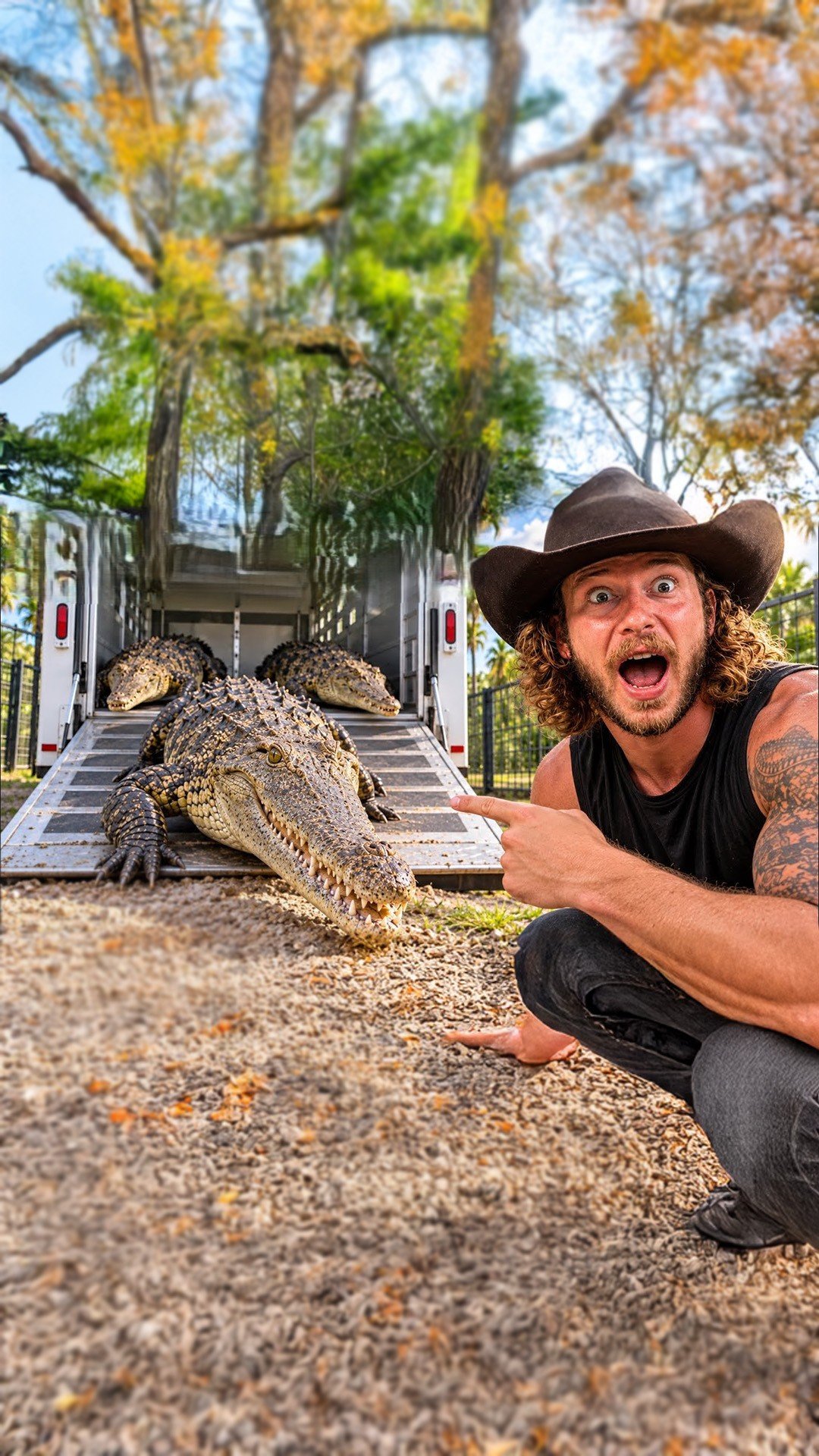Observing stunted crocodiles in the wild