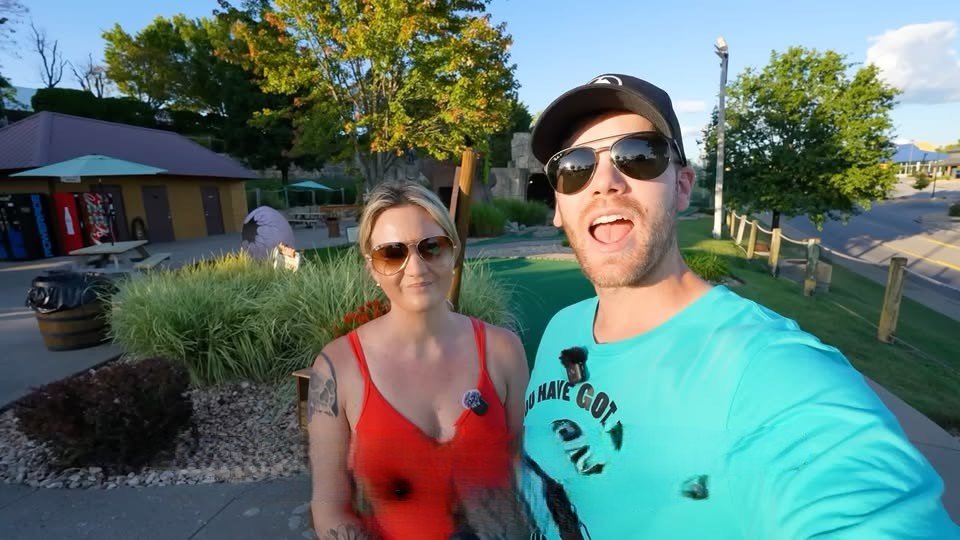 Mega mini golf match at a fun course