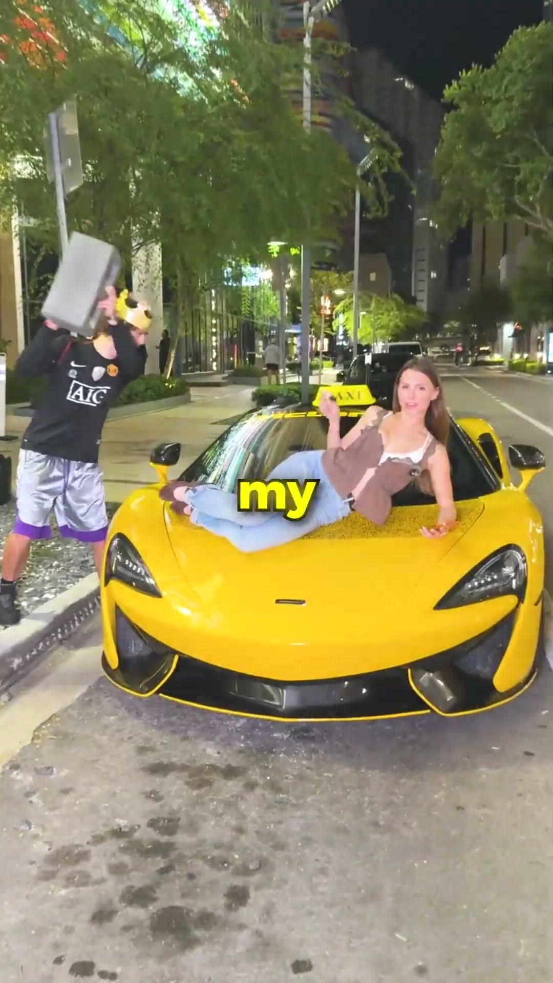 Writing my subscribers on my McLaren!