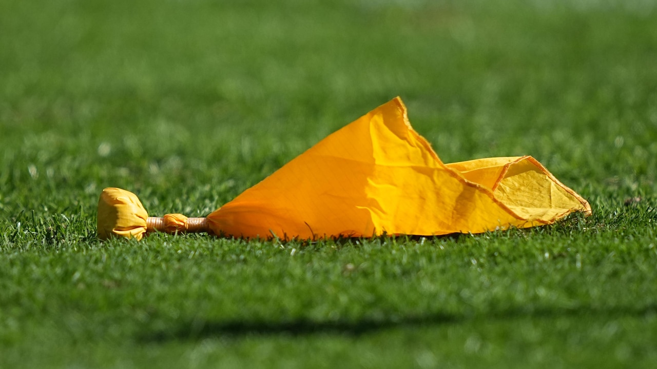 Watch NFL Ref Throw Flag From On His Back After St. Brown-Wyatt ...