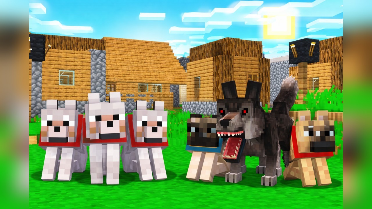 BeckBroJack morphs Minecraft wolves into dog breeds