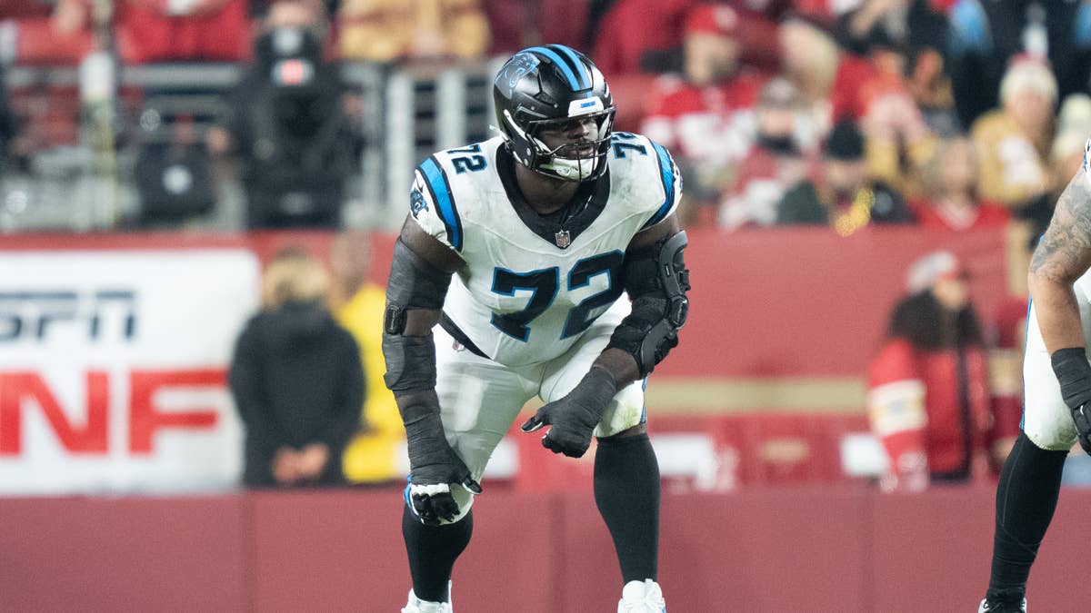 Taylor Moton's fractured fibula tests Carolina Panthers' tackle depth