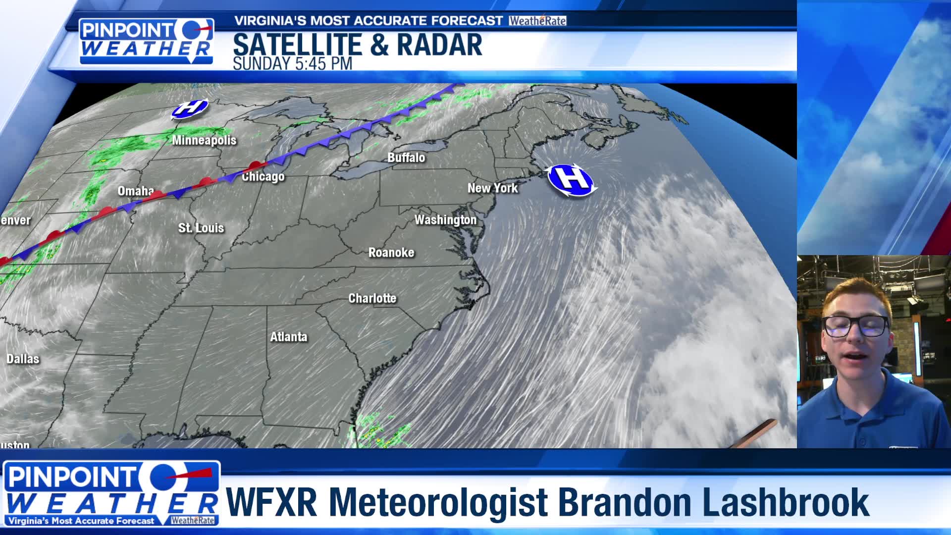 Pinpoint weather: Sunday evening forecast