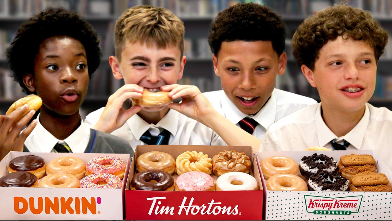 British Highschoolers try American Donuts!