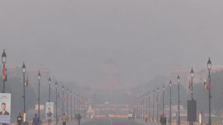 Delhi air quality stays moderate as toxic foam reappears on Yamuna