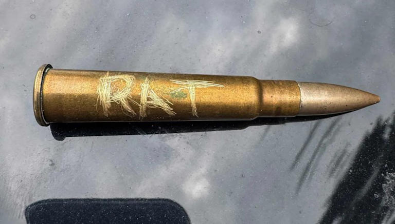 ‘That’s a death threat’: Victorian minister finds bullet etched with ...