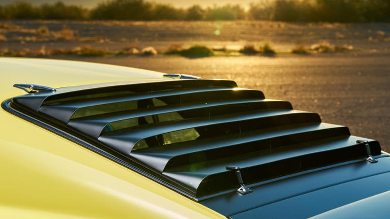 Why did Dodge, Ford, and other muscle cars use window louvers?