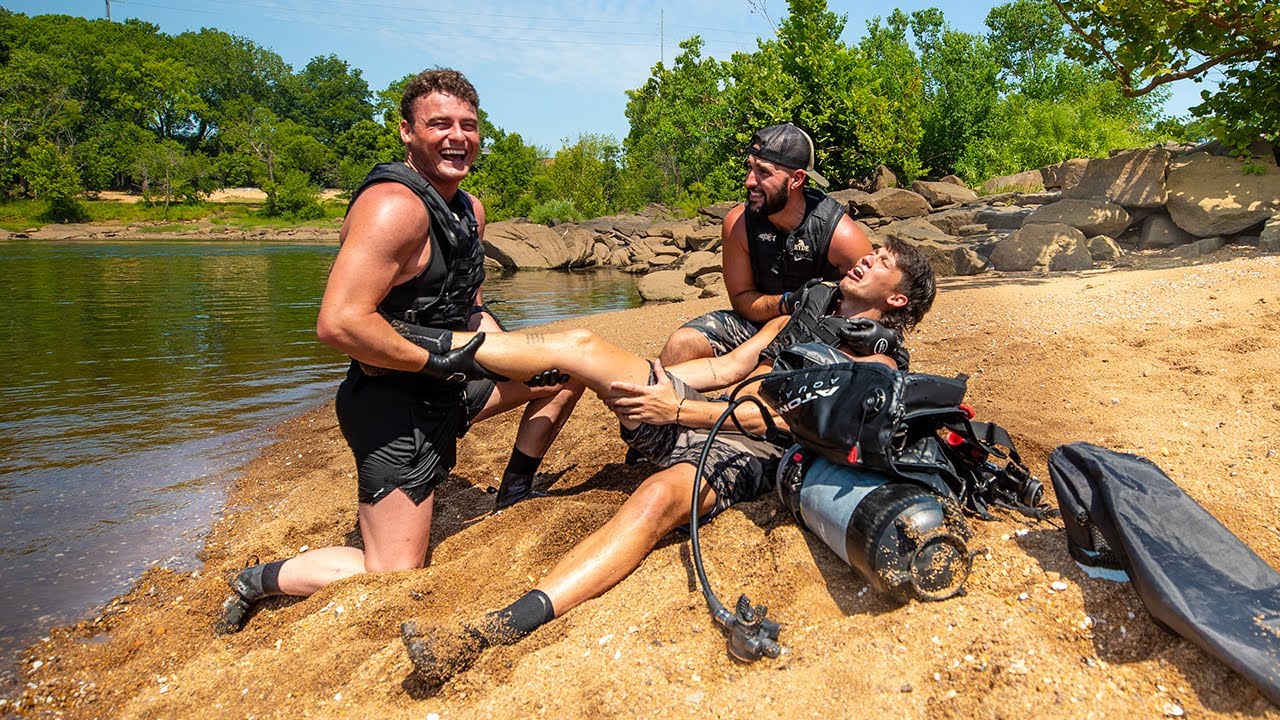 Searching for river treasure leads to a suspicious discovery