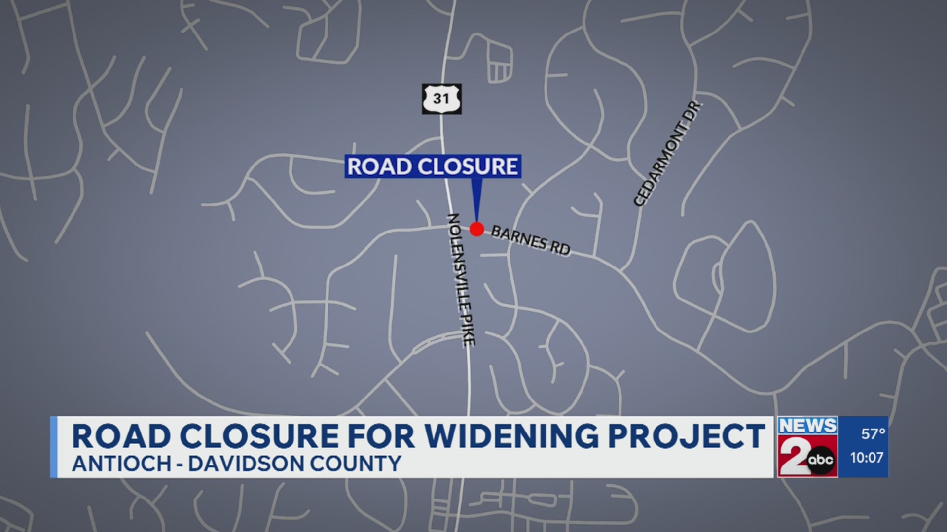 Multiple road closures, roadblocks begin for construction work