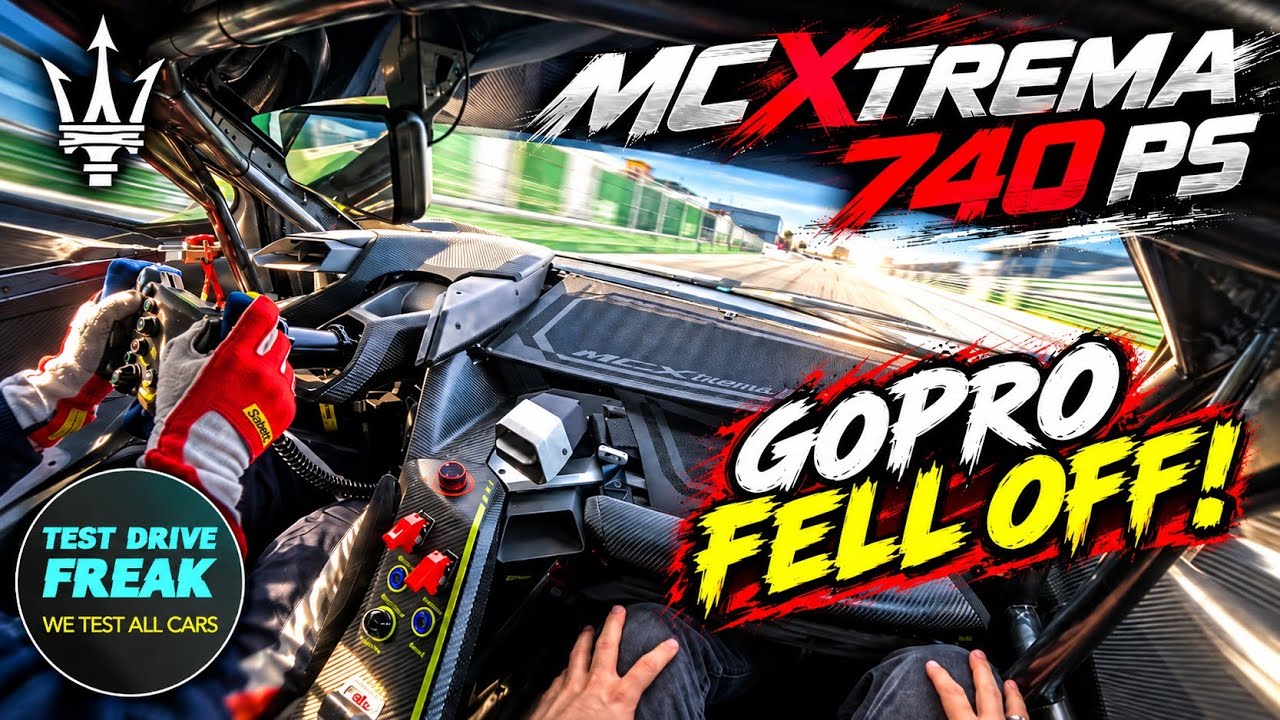 2024 Maserati MCXtrema 740 PS passenger POV | So much g-force the GoPro ...