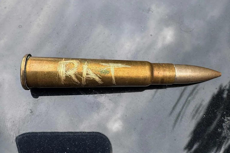 ‘That’s a death threat’: Victorian minister finds bullet etched with ...