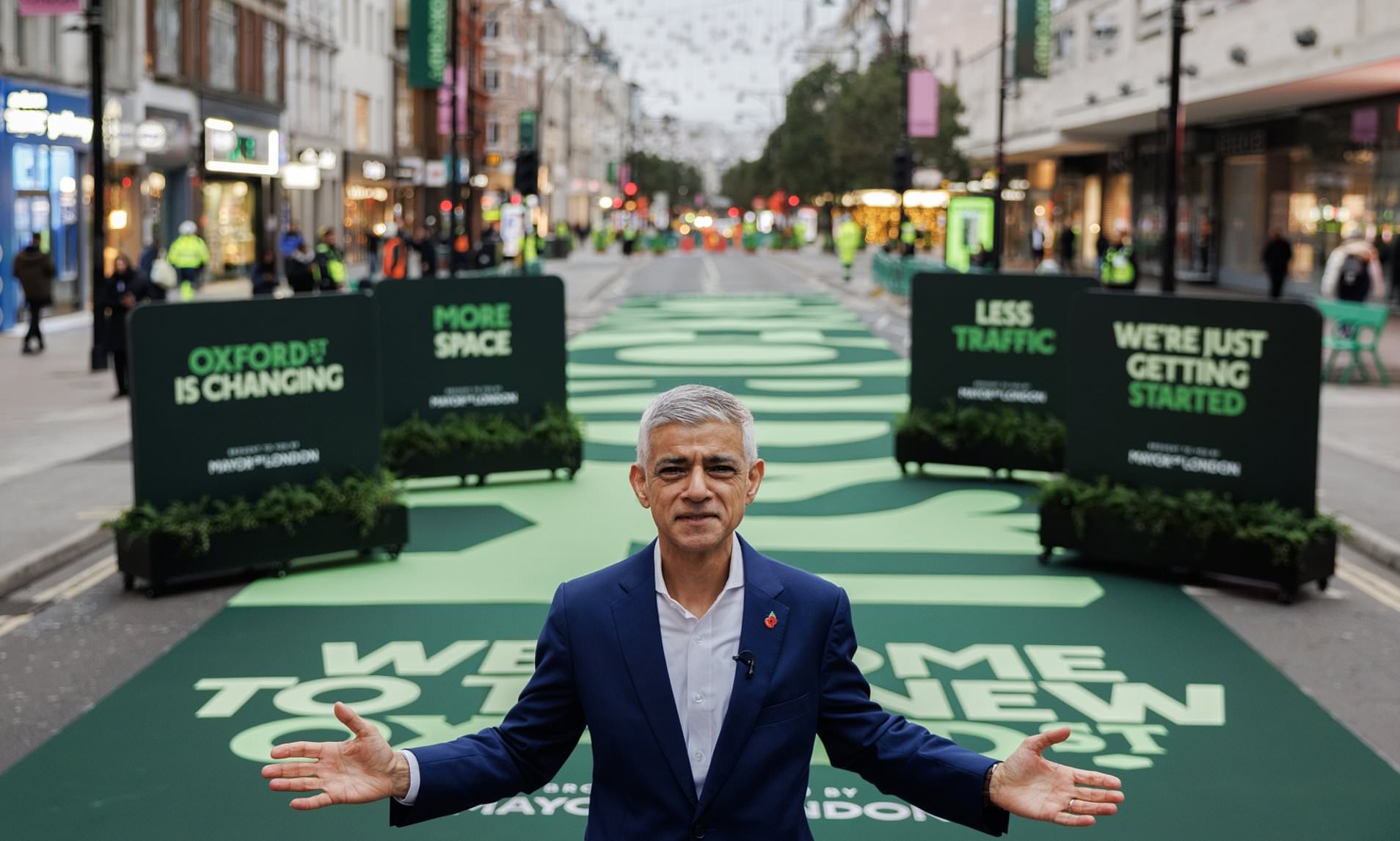 Oxford Street goes traffic free as cyclists ignore rules on first day ...