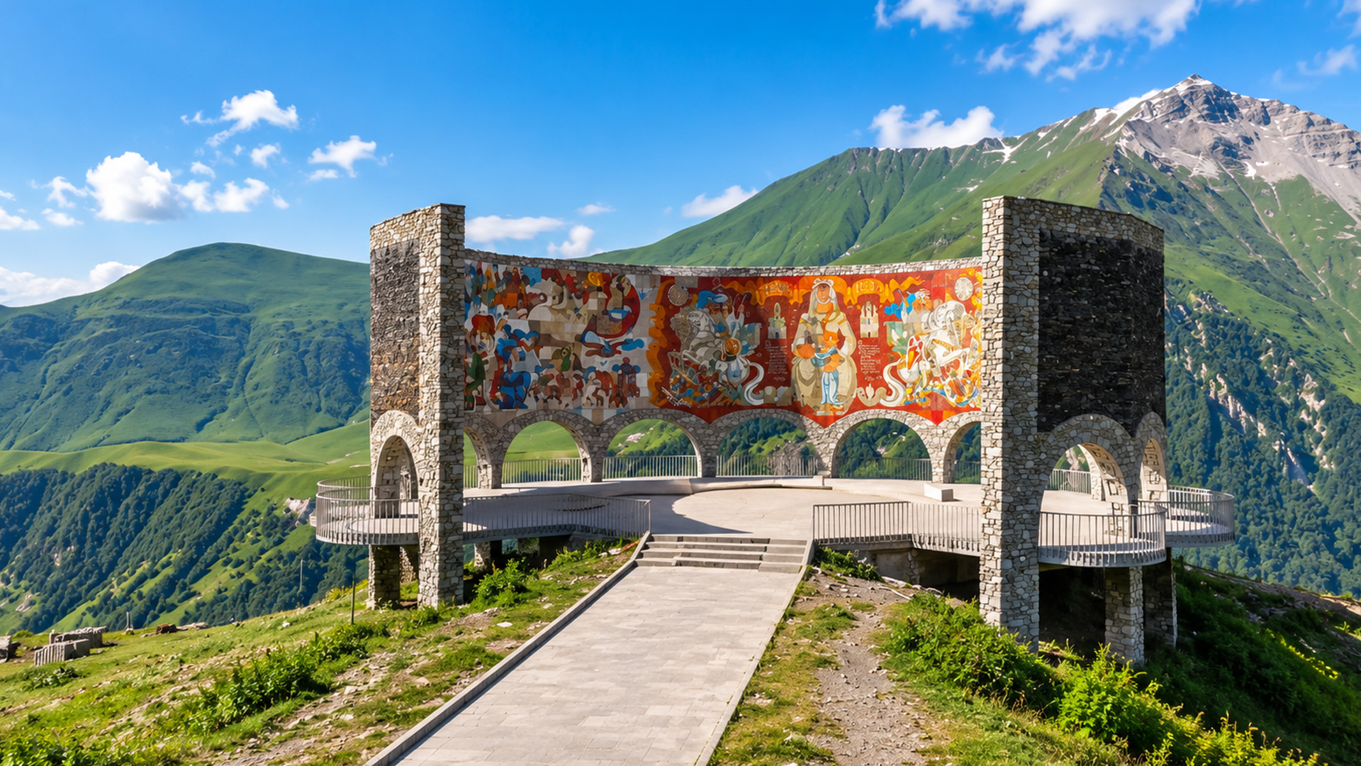Quelle est cette étrange structure au-dessus de la vallée?