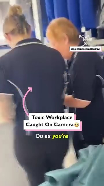 Awful workplace caught on camera