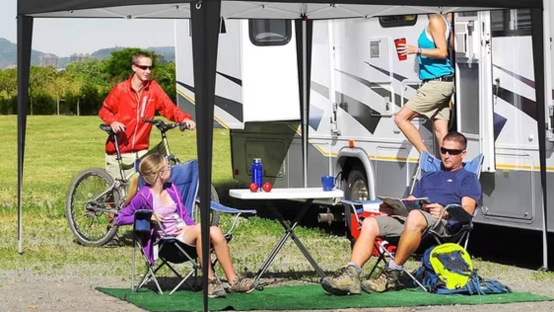 Walmart's $150 pop-up canopy tent with 4 sidewalls is just $90 and easy ...